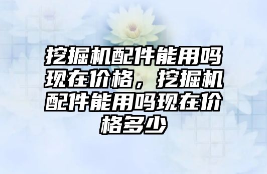 挖掘機配件能用嗎現(xiàn)在價格，挖掘機配件能用嗎現(xiàn)在價格多少