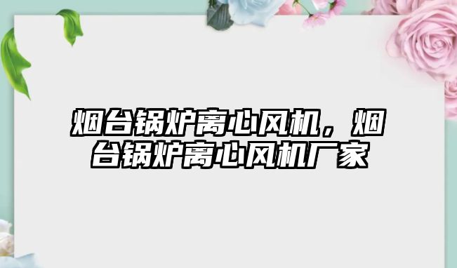 煙臺鍋爐離心風機，煙臺鍋爐離心風機廠家