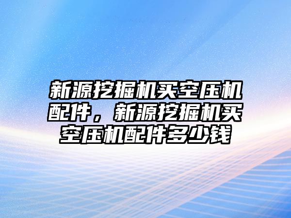 新源挖掘機買空壓機配件，新源挖掘機買空壓機配件多少錢