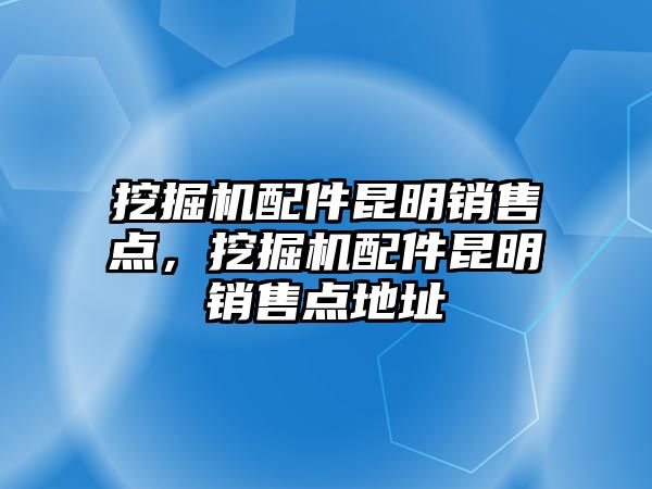 挖掘機配件昆明銷售點，挖掘機配件昆明銷售點地址