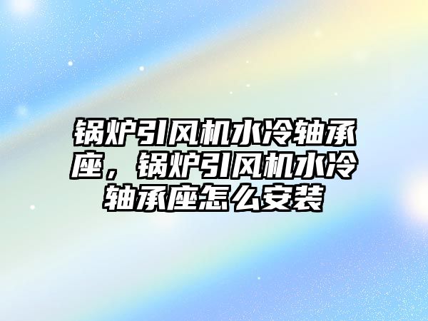 鍋爐引風機水冷軸承座，鍋爐引風機水冷軸承座怎么安裝