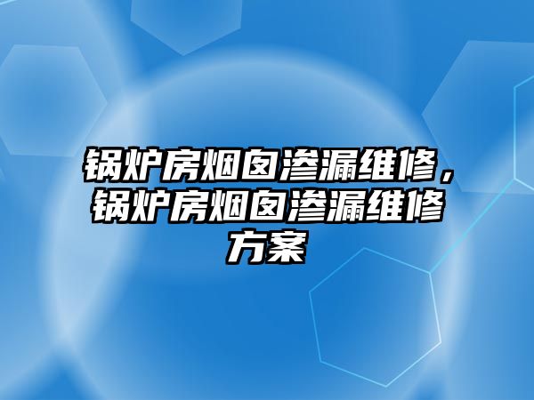 鍋爐房煙囪滲漏維修，鍋爐房煙囪滲漏維修方案