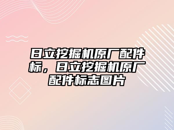 日立挖掘機原廠配件標，日立挖掘機原廠配件標志圖片