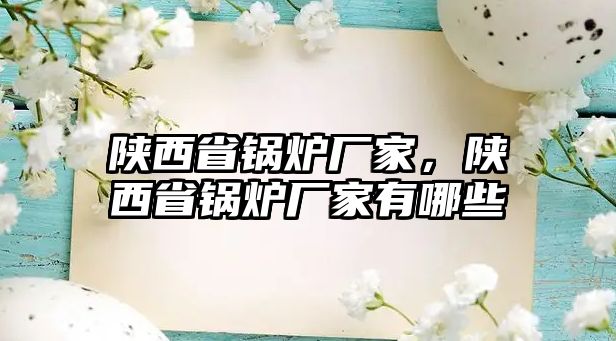 陜西省鍋爐廠家，陜西省鍋爐廠家有哪些