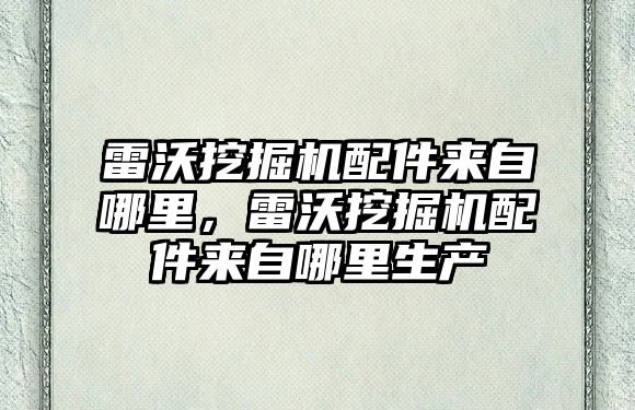 雷沃挖掘機配件來自哪里，雷沃挖掘機配件來自哪里生產