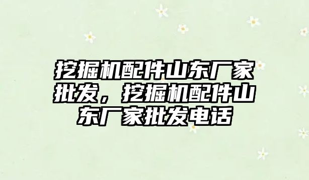 挖掘機配件山東廠家批發(fā)，挖掘機配件山東廠家批發(fā)電話