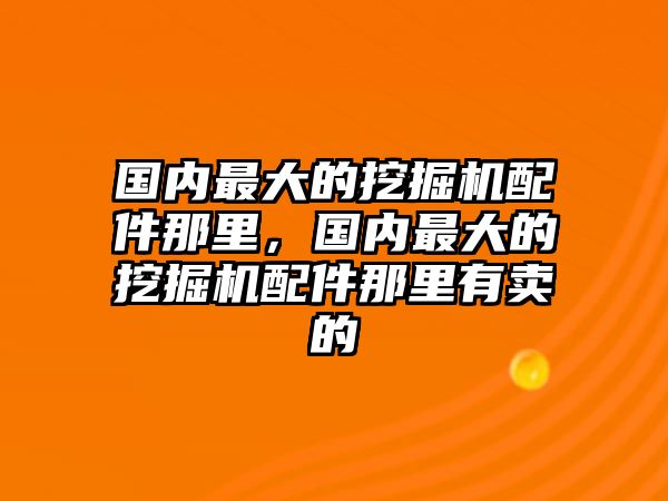 國內最大的挖掘機配件那里，國內最大的挖掘機配件那里有賣的