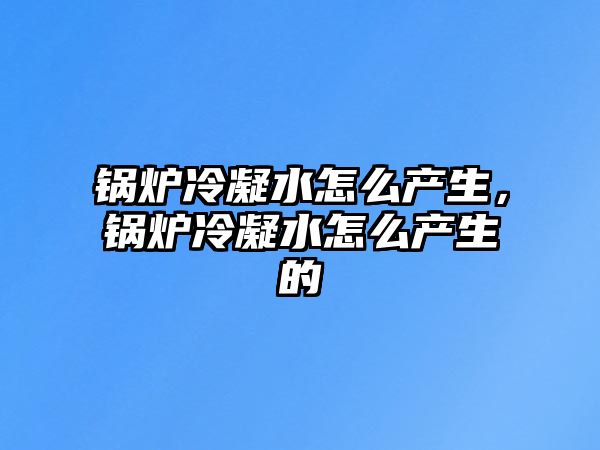 鍋爐冷凝水怎么產(chǎn)生，鍋爐冷凝水怎么產(chǎn)生的