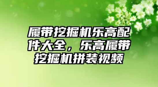 履帶挖掘機樂高配件大全，樂高履帶挖掘機拼裝視頻