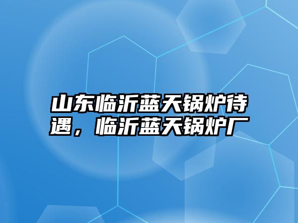 山東臨沂藍(lán)天鍋爐待遇，臨沂藍(lán)天鍋爐廠