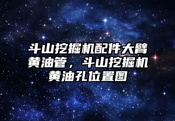 斗山挖掘機配件大臂黃油管，斗山挖掘機黃油孔位置圖