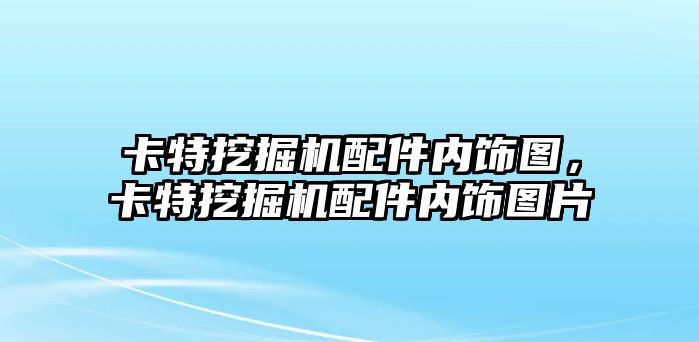 卡特挖掘機配件內飾圖，卡特挖掘機配件內飾圖片