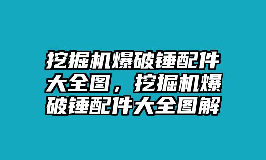 挖掘機爆破錘配件大全圖，挖掘機爆破錘配件大全圖解