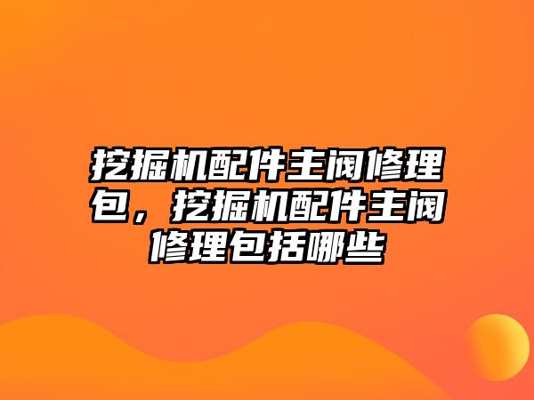 挖掘機配件主閥修理包，挖掘機配件主閥修理包括哪些