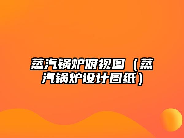 蒸汽鍋爐俯視圖（蒸汽鍋爐設計圖紙）