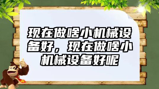 現在做啥小機械設備好，現在做啥小機械設備好呢