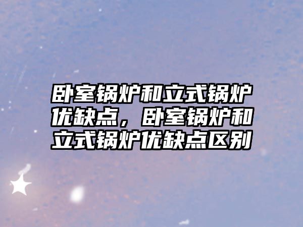 臥室鍋爐和立式鍋爐優缺點，臥室鍋爐和立式鍋爐優缺點區別