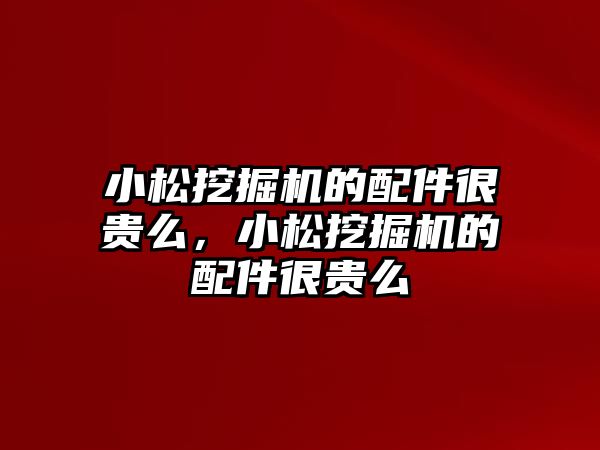 小松挖掘機(jī)的配件很貴么，小松挖掘機(jī)的配件很貴么