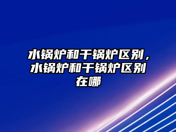 水鍋爐和干鍋爐區(qū)別，水鍋爐和干鍋爐區(qū)別在哪