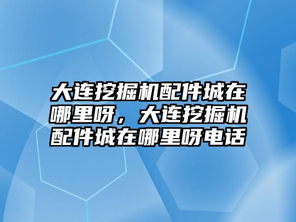 大連挖掘機配件城在哪里呀，大連挖掘機配件城在哪里呀電話