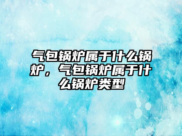 氣包鍋爐屬于什么鍋爐，氣包鍋爐屬于什么鍋爐類型