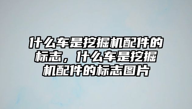 什么車是挖掘機配件的標志，什么車是挖掘機配件的標志圖片