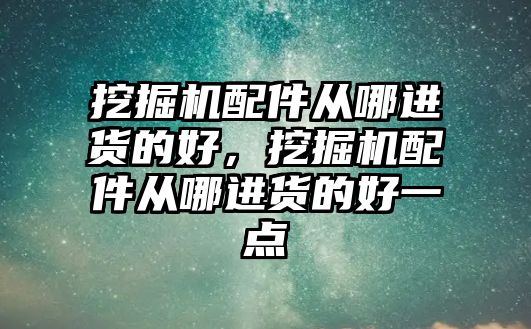 挖掘機配件從哪進貨的好，挖掘機配件從哪進貨的好一點