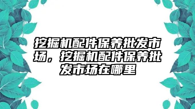 挖掘機配件保養批發市場，挖掘機配件保養批發市場在哪里