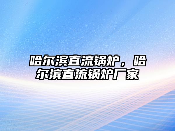 哈爾濱直流鍋爐，哈爾濱直流鍋爐廠家