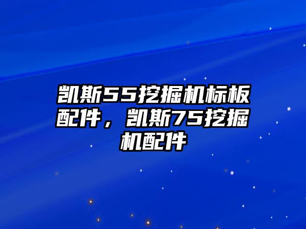 凱斯55挖掘機標板配件，凱斯75挖掘機配件