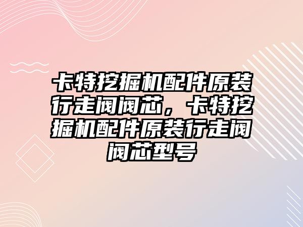 卡特挖掘機配件原裝行走閥閥芯，卡特挖掘機配件原裝行走閥閥芯型號