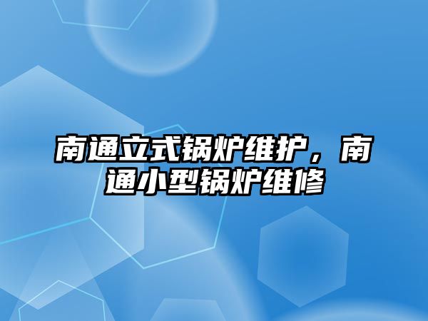 南通立式鍋爐維護(hù)，南通小型鍋爐維修