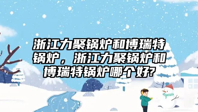 浙江力聚鍋爐和博瑞特鍋爐，浙江力聚鍋爐和博瑞特鍋爐哪個好?