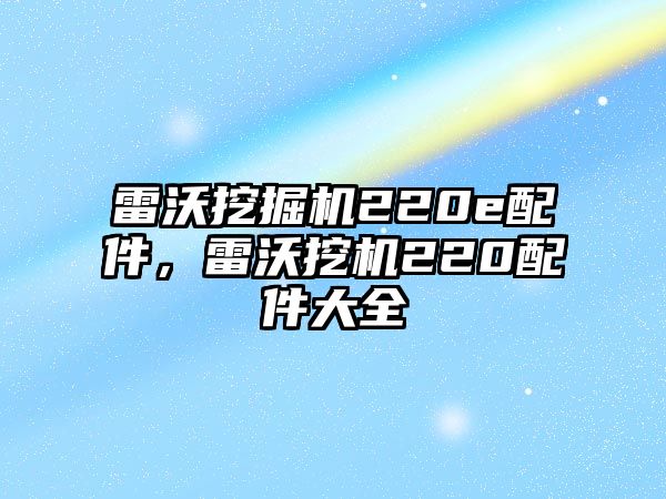 雷沃挖掘機220e配件，雷沃挖機220配件大全