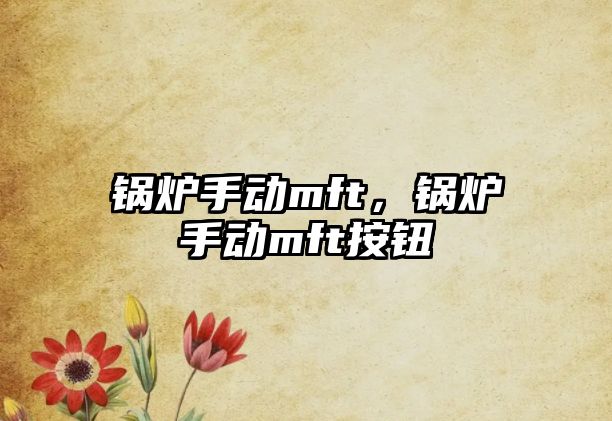 鍋爐手動mft，鍋爐手動mft按鈕