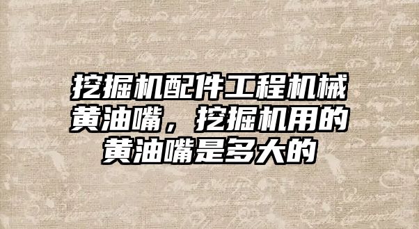 挖掘機配件工程機械黃油嘴，挖掘機用的黃油嘴是多大的