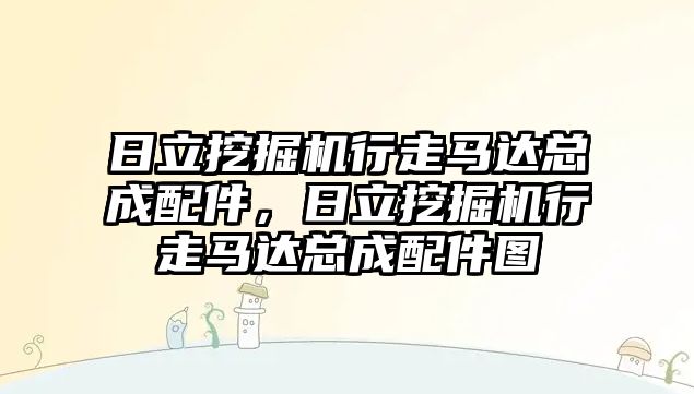 日立挖掘機行走馬達總成配件，日立挖掘機行走馬達總成配件圖