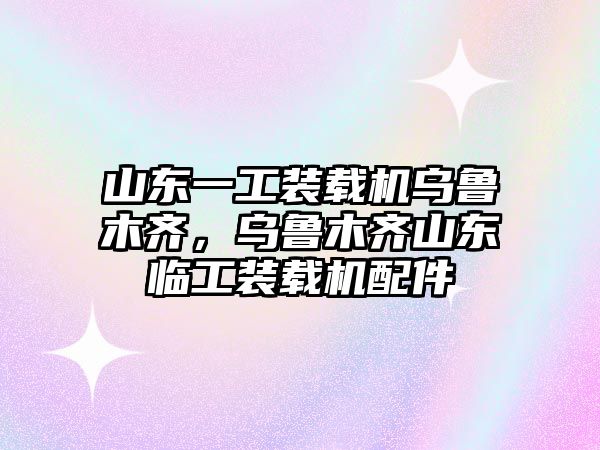 山東一工裝載機烏魯木齊，烏魯木齊山東臨工裝載機配件