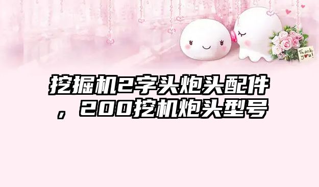 挖掘機2字頭炮頭配件，200挖機炮頭型號