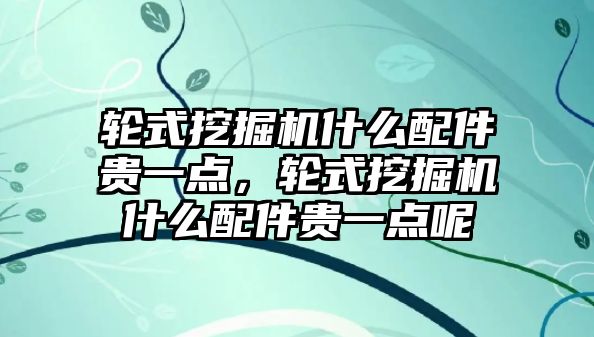 輪式挖掘機(jī)什么配件貴一點，輪式挖掘機(jī)什么配件貴一點呢