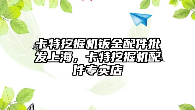 卡特挖掘機鈑金配件批發上海，卡特挖掘機配件專賣店