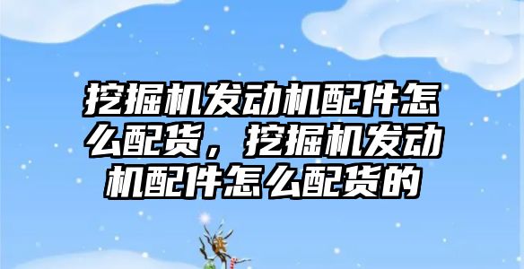 挖掘機發(fā)動機配件怎么配貨，挖掘機發(fā)動機配件怎么配貨的