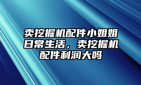 賣挖掘機(jī)配件小姐姐日常生活，賣挖掘機(jī)配件利潤(rùn)大嗎