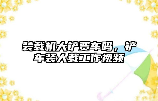 裝載機大鏟費車嗎，鏟車裝大載工作視頻