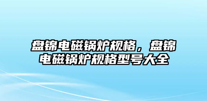 盤錦電磁鍋爐規格，盤錦電磁鍋爐規格型號大全