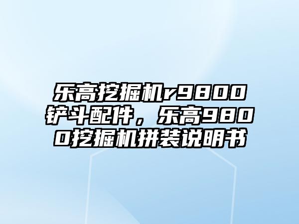 樂高挖掘機r9800鏟斗配件，樂高9800挖掘機拼裝說明書