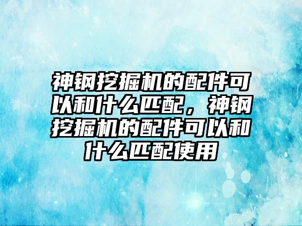 神鋼挖掘機的配件可以和什么匹配，神鋼挖掘機的配件可以和什么匹配使用