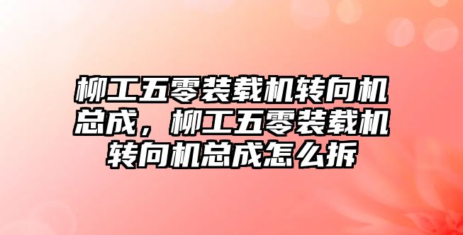 柳工五零裝載機轉向機總成，柳工五零裝載機轉向機總成怎么拆