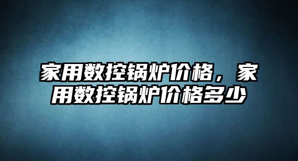 家用數控鍋爐價格，家用數控鍋爐價格多少