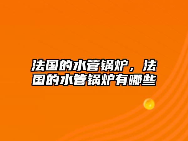 法國的水管鍋爐，法國的水管鍋爐有哪些